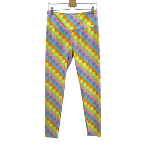 Goldsheep Checker Leggings‎ Pastel Multicolor Size XXL